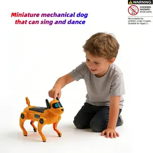 Robot Dog Toy, Ai Smart Pet, Interactive Commands, Sing Dance Tell Stories, DIY Assembly, Flexible Joints, Perfect Gift