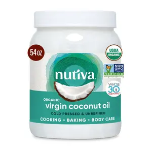 Organic, Unrefined, Virgin Coconut Oil, 54 Fl Oz (Pack of 1)