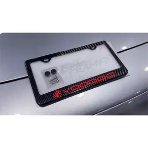 Voodoo Shelby GT350 Mustang Carbon Fiber License Plate Frame RED