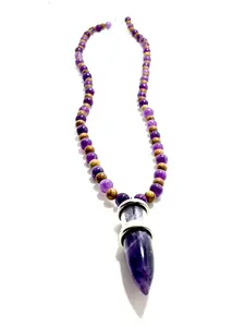 Amethyst Bullet Necklace – 24.5" Vibe Armor | Mad Mellow