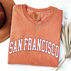 Comfort Colors San Francisco Colors Shirt, Retro San Francisco Game Day Shirt, Vintage San Francisco City Tee, San Francisco Gifts, Unisex Tee