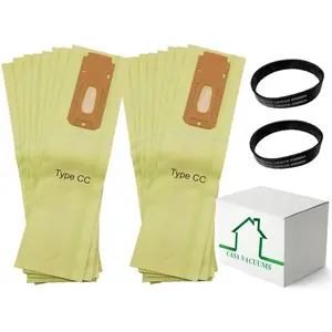 16 Type CC Bags + 2 Belts for Oreck XL and CC Uprights. (0300604) OEM nos. CCPK80H CCPK80F CCPK8DW PK80009 PK80009DW CCPK8