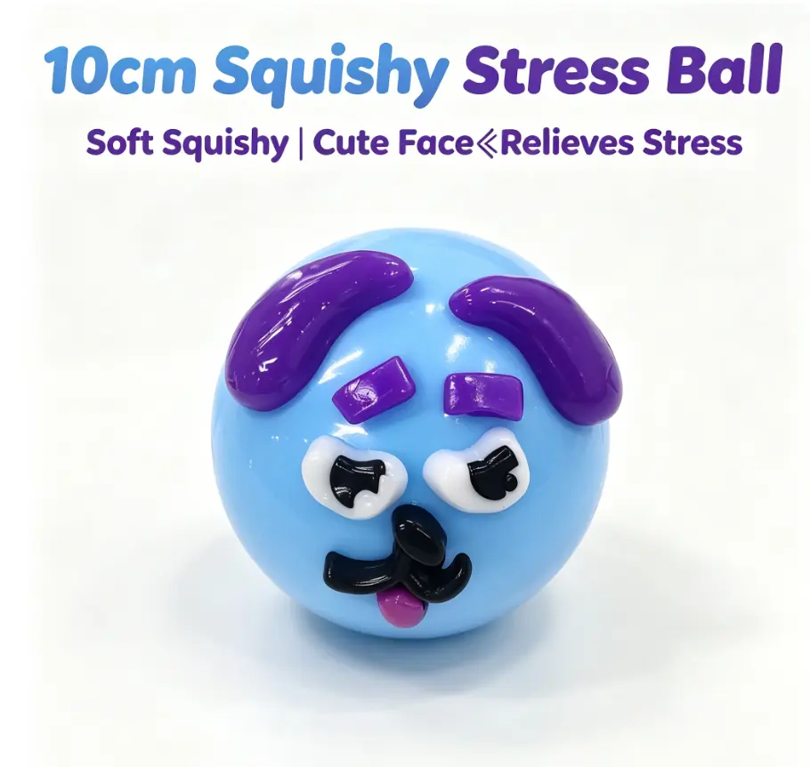 Kawaii Monster Squishy Balls, New Smushers Squishy Toy, Detachable Funny Face Parts DIY Pinch Ball, Large Soft Decompression Squeeze Ball, AntiStress Fidget Gift for Boys Girls Party Favor
