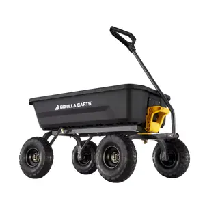 Gorilla Carts Gorilla Carts 4-cu ft Poly Yard Cart