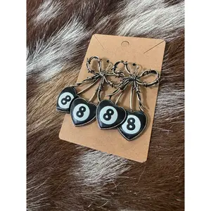 8-Ball Cherry Bomb Earrings