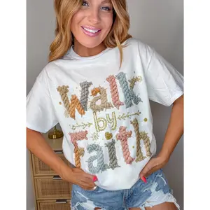 Yarn Walk By Faith Graphic Top