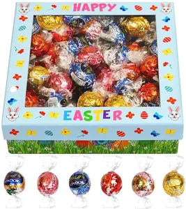 Easter Chocolate Truffles Gift Box, 50 Gourmet Individually Wrapped Truffles, Luxury Box Of Chocolates For Easter Gift Baskets, Spring Celebrations, And Candy Gifts