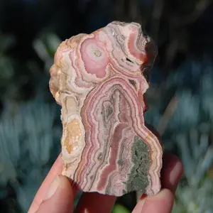 3.25in 141g Rhodochrosite Crystal Slice, Argentina
