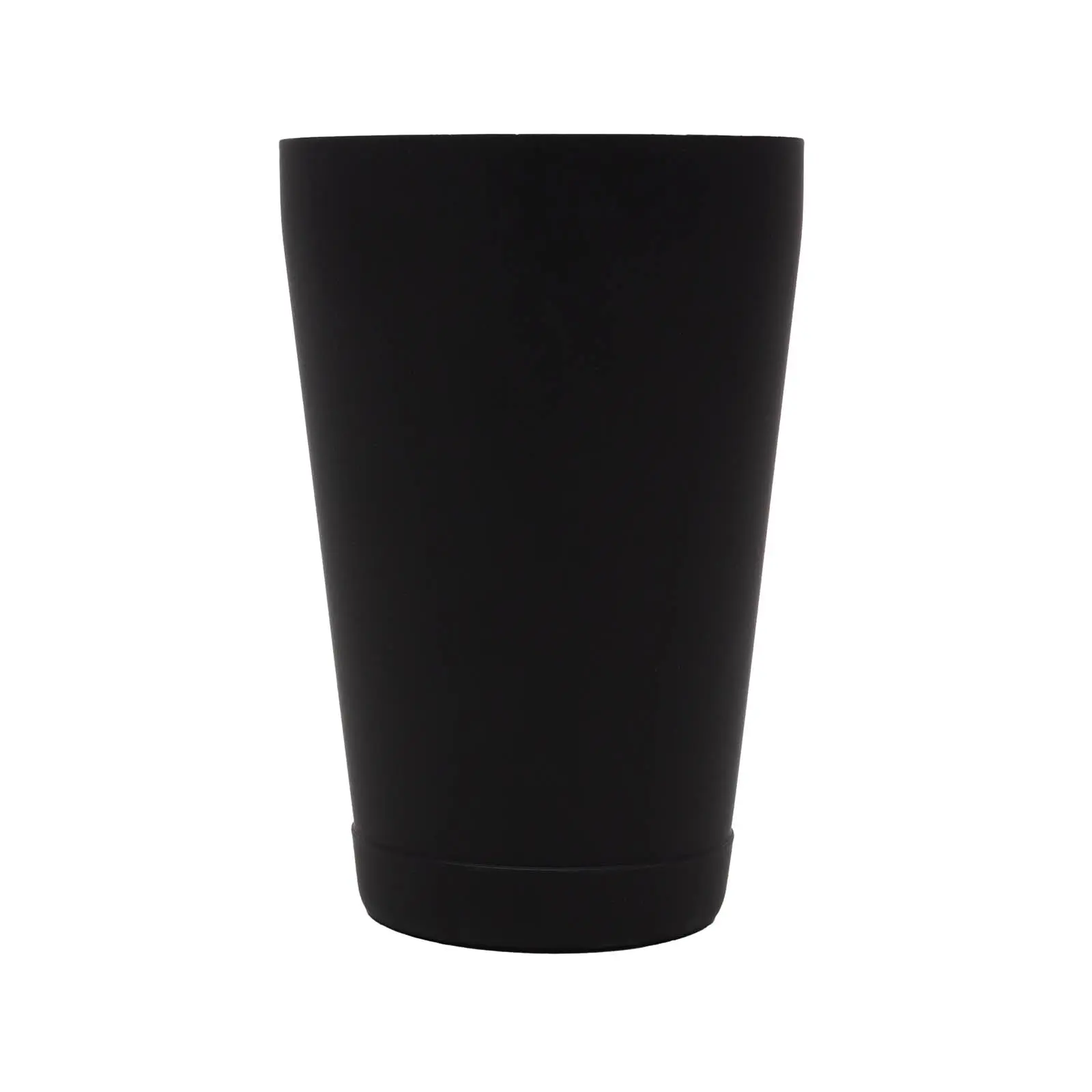 Matte Black 18 oz. Stainless Steel Cocktail Shaker - 2.375" Base Diameter, 3.5" Rim Diameter, 5" Height, Mixology Bar Utensil for Beverage Preparation, Ideal for Craft Bartenders