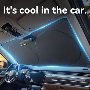 UTEK Portable Car Windshield Sun Shade, Foldable Sun Visor with High-Efficiency Heat Insulation. Blocks sunlight and glare effectively, easy to store. A stylish must-have for summer driving, travel and daily commuting — perfect as a practical gift.