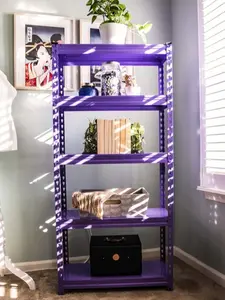 PURPLE Steel Shelving storage unit-Powder coated- 12"x28"x60" Adjustable Shelf Organizer