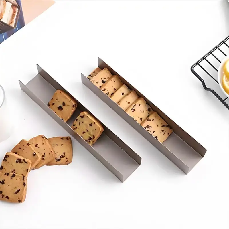 Tired of lumpy uneven cookie logs? Non-stick U-shaped Cookie Mold, Perfect Uniform Long Biscuits No Parchment Paper Needed