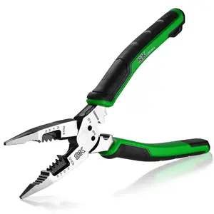 #fathersdaygift SK Multi-use Diagonal Pliers & Multi-use Long Nose Pliers & Multi-use Linesman, Pliers Premium CR-V Steel Construction, Ergonomic Anti-slip Handle for Comfortable Grip