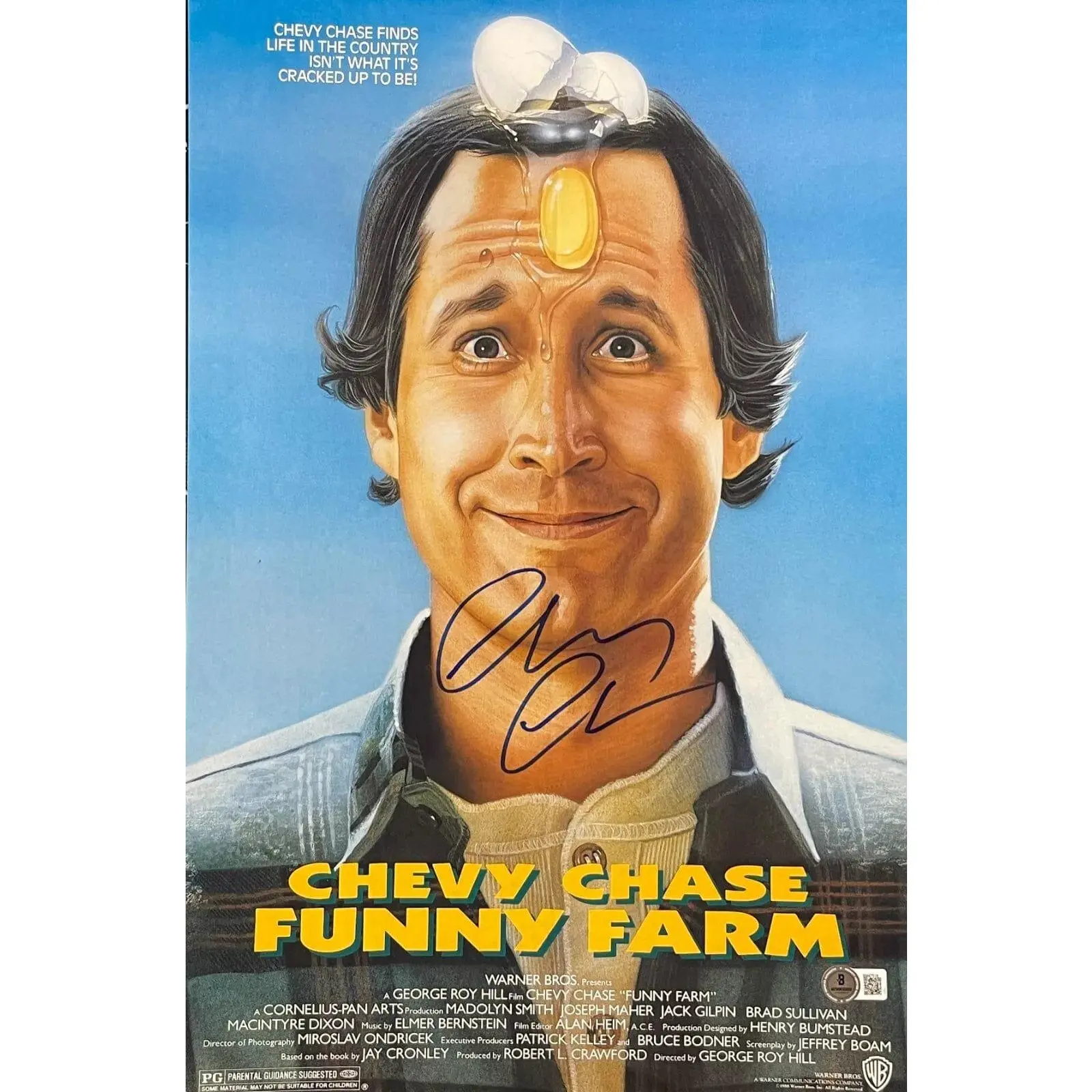 Chevy Chase Authentic Autographed 12x18 Photo Poster #3
