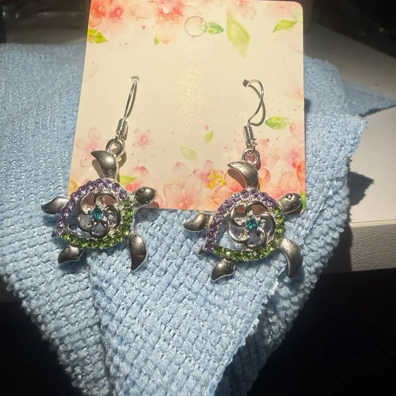 Turtle 2-Piece Earring and Necklace Set