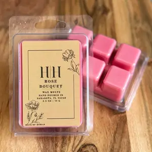 H|H Rose Bouquet 2.5oz 71g Scented Wax Cubes for Home Fragrance Hand Poured in Sarasota,FL