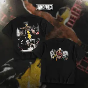 UNDISPUTED Rey Mysterio 619 Heavy Cotton T-shirt WWE Lucha Shirt Fan Apparel Classic Regular Fit Wrestler Shirt Gift For Wrestling Fans Direct To Garment Breathable Printed