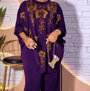 causal Top and bottom beautiful stone embroidered Turkish cloth