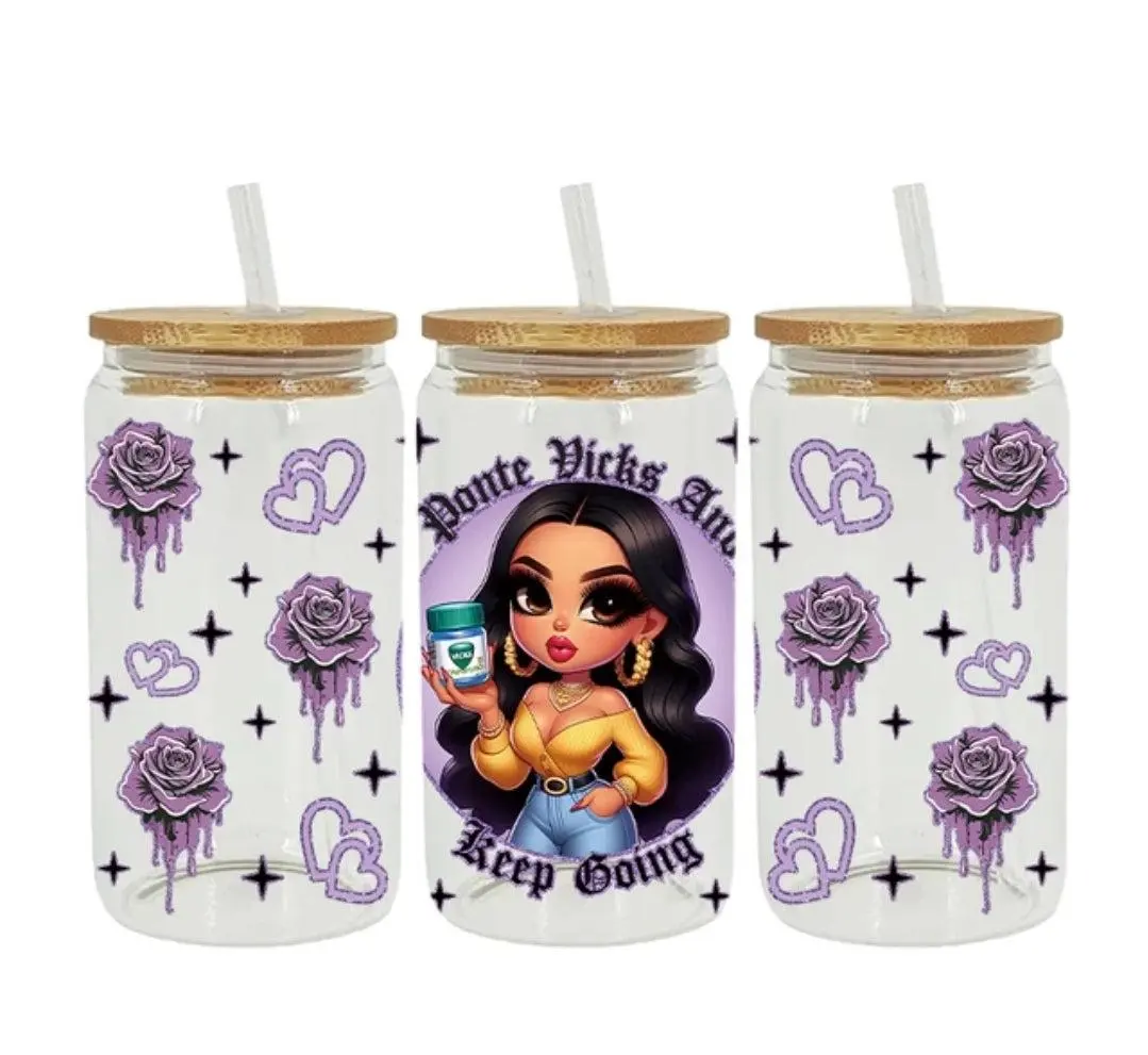 Ponte Vicks and Keep Going - UVDTF Wrap for cups/hard surfaces sticker