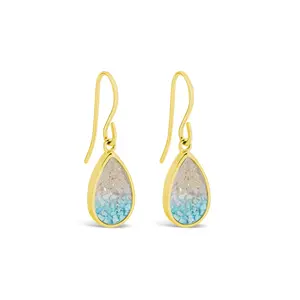 Explorer Teardrop Earrings - Gold - Caribbean Gradient