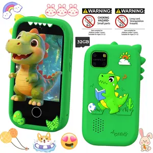 Life Recording Kids' Smart Toy Phone - 32GB Card Compatible, HD Screen & Audio Player - Multiple Games, Pleasant Gift for Family Gatherings & Outdoor Play, 3-12 Years