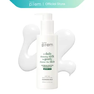 MAKE P:REM Safe Me. Relief Moisture Cleansing Milk | Gentle Hydrating Facial Cleanser for Sensitive Skin