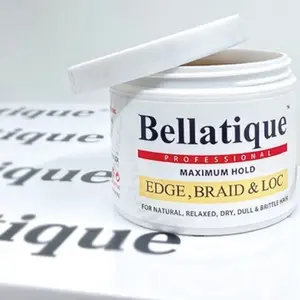 Bellatique Edge Control for Styling Hair - Professional Braiding Gel 4oz for Natural Relaxed Dry Dull & Brittle Haircare