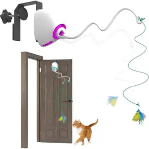Toys for Indoor Cats,Interactive Door  Retractable Kitten String Toys, Self Play  Teaser