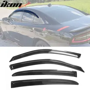 Fits 11-23 Dodge Charger Window Visors Acrylic Sun Guard Rain Deflector 4Pc Set