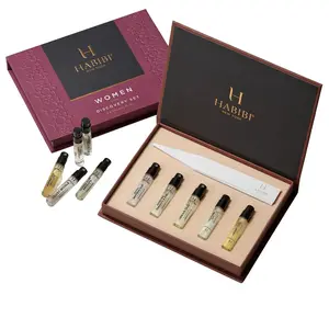 HABIBI NEW YORK Deluxe Fragrance Discovery Mini Set – 10 Alcohol-Based 2mL Travel-Ready Mini Perfume Sprays with Floral Scents & Exotic Aromas for Women & Unisex