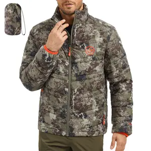 BASSDASH Men’s Puffy Down Jacket 700FP Packable Water Resistant Puffer Insulated Warm Coat for Hunting Fishing Hiking FS49M