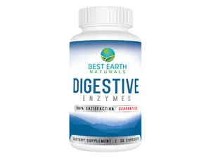 Best Earth Naturals Digestive Enzymes – Comprehensive Enzyme Blend for Digestion Support – 30 Vegetable Capsules