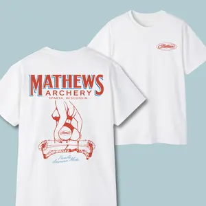 Mathews Archery Sexy Girl 2-Sided T-Shirt, Proudly American Made Bow Hunting Graphic Tee, Tactical Archery Streetwear Shirt, Unisex Short Sleeve