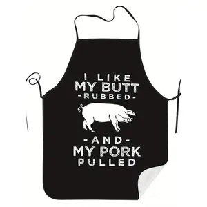 Cute Pig Apron Chef Restaurant Print