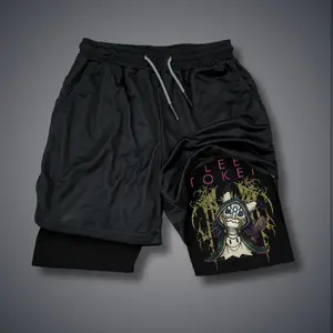 Sleep Token Merch Summer Unisex Graphic Shorts Double-Layer Sports Shorts with Elastic Waistband &Drawcord for Comfortable Fit