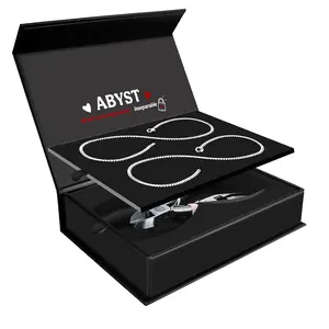 ABYST Permanent Couple's Bracelet Kit - DIY Forever Bracelets for Couples - Stainless Steel Infinity Jewelry - Romantic Date Night Activity - Promise Ring Alternative - Long Distance Relationship Gift