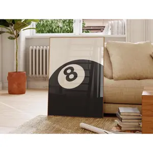 Aesthetic 8 Ball Print for bedroom - wall art poster print poster wall art cool print posters gift for women gift for men