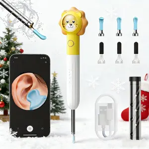XLIFE Smart Visual Ear-Clean Rod, Ear Wax Removal Tool, Wireless Ear Otoscope, Ear Camera with 360-Degree Gyroscope for Smart Phones