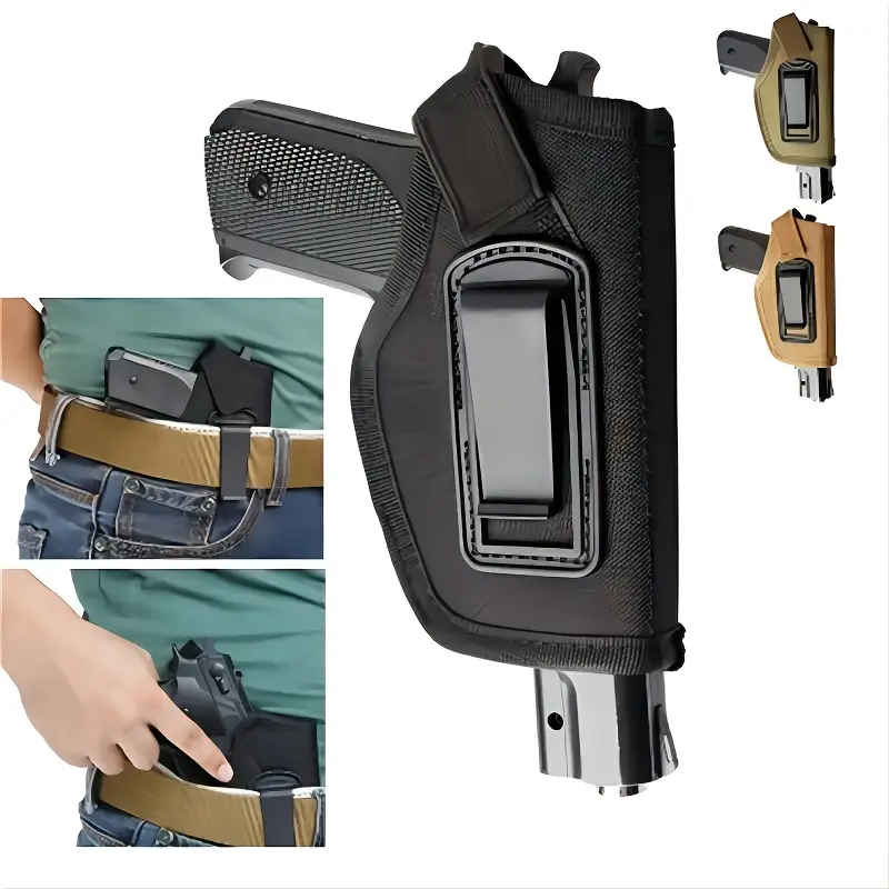 PerDDTrailLock Quick Draw Holster Concealed Carry Waist Holster - Outdoor Quick Draw Holster With Clip For Men&Women Lock Box Gun Holsters for 9MM 380 Glock 17 19 26 43x 1911 vnsh fn reflex holster for concealed carry, Right&Left Hand