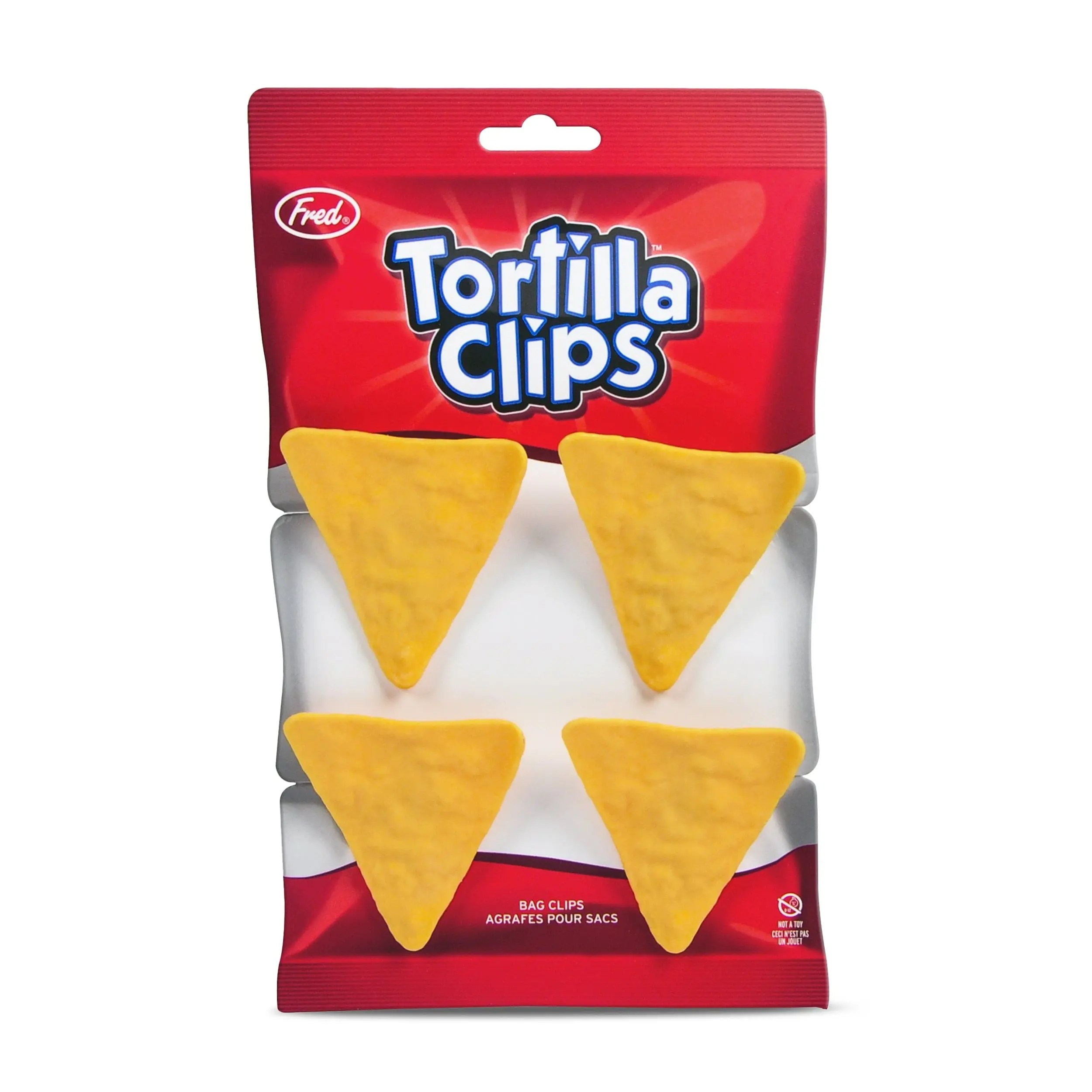 TORTILLA CLIPS- 4 Pack Tortilla Chip-Shaped Chip Clips Kitchen Set