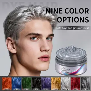 Instant Hair Color Wax Pomade - 9 Matte Shades Temporary Dye for Men & Women, Perfect for Cosplay, Masquerade, Halloween, Easy Wash Out, 120g