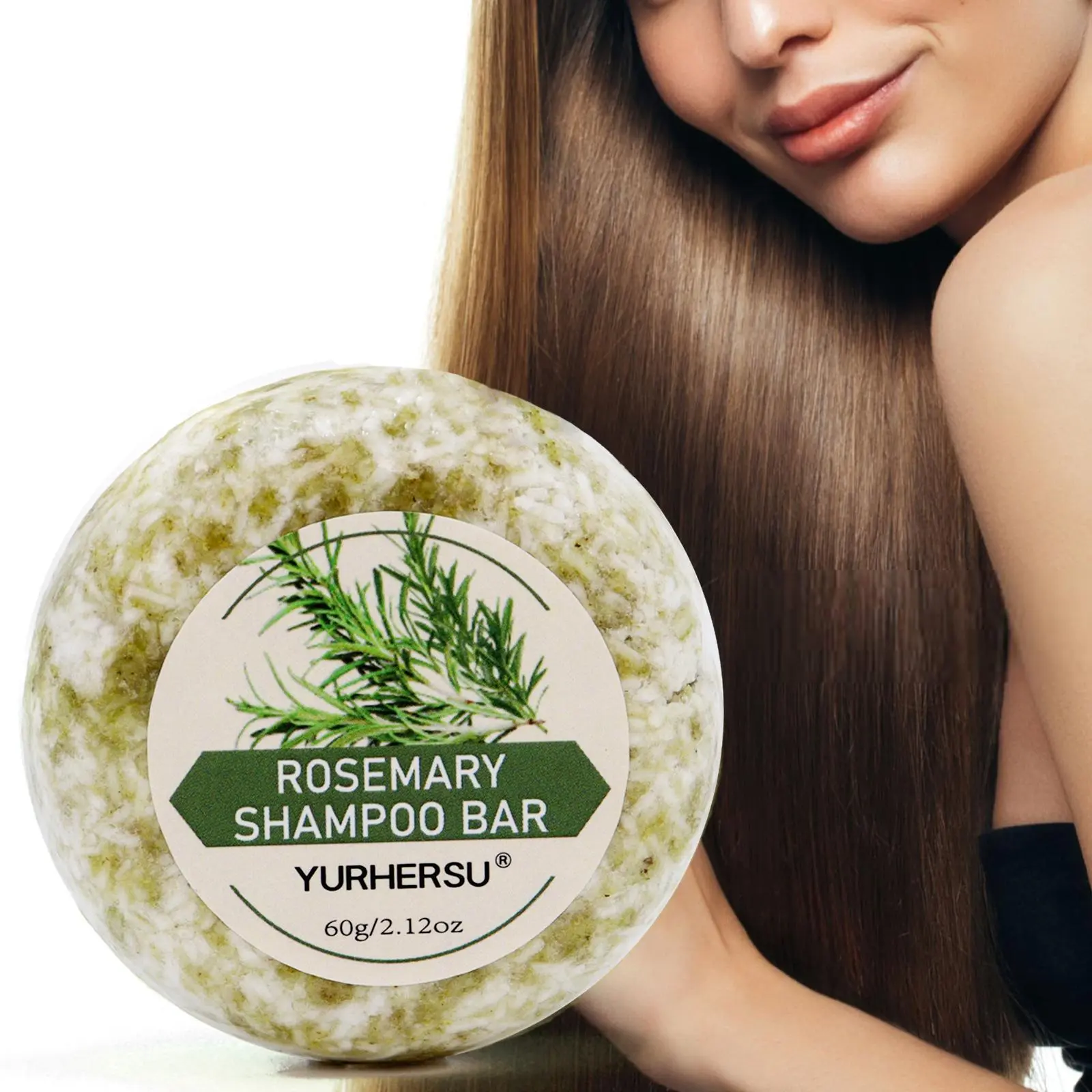 Organic Rosemary Shampoo Bar, Natural Herbal Shampoo, Natural Hair Cleanser & Conditioner, Gentle Moisturizing Formula, Suitable for All Hair Types, Nourishing Shampoo, Herbal Hair Care