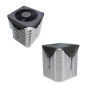 Outdoor Dustproof Cover for Air Conditioner, Durable Waterproof&Windproof Air Conditioner Protector, Protects Against Dust and Cold, PVC Mesh for Ventilation, Home Supplies, Household Items Plastic 25.98Inch*25.98Inch