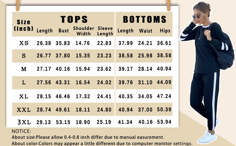 WIHOLL Sweatsuit for Women 2 Piece Outfits for Womens Crewneck Sweatshirts Pullover |(Size Up 1-2 for Oversized Look) SpringStatements WIHOLL Sweatsuit for Women 2 Piece Outfits for Womens Crewneck Sweatshirts Pullover |(Size Up 1-2 for Oversized Look) SpringStatements