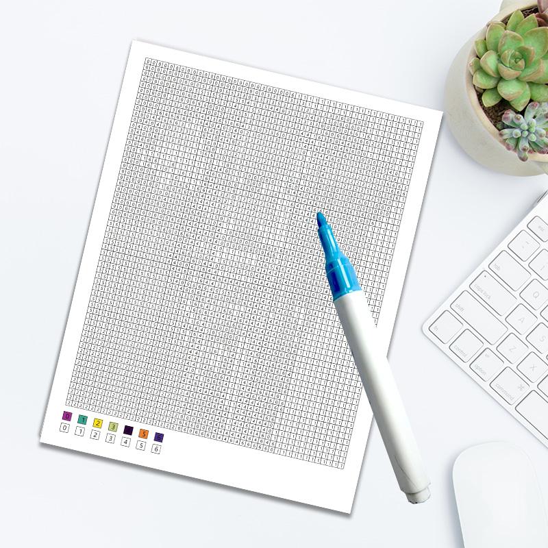 Mystical Mosaic Coloring Book for Adults, Digital Color by Number Art Therapy, Relaxing Adult Activity Book, Unique Gift Idea