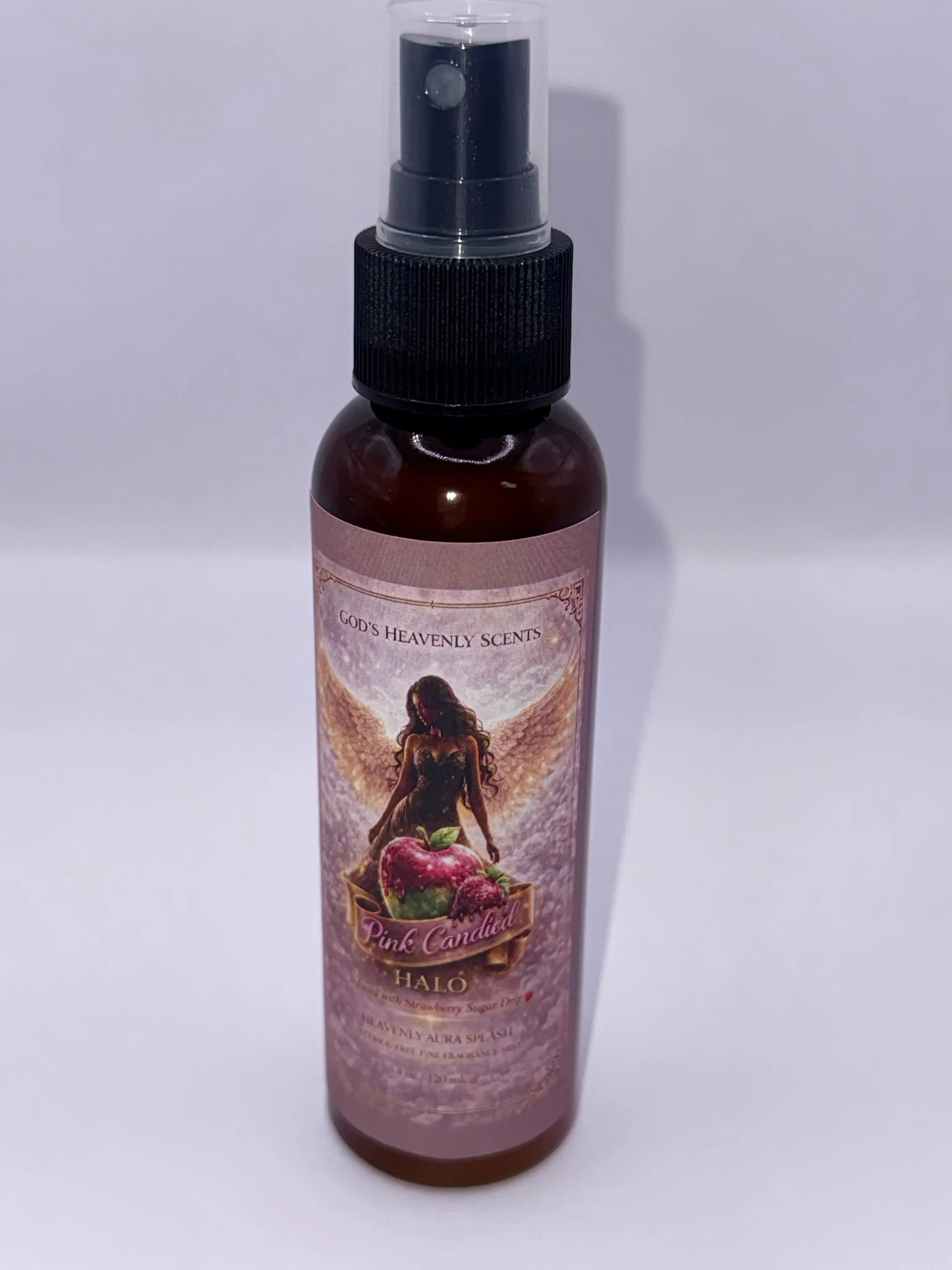 God's Heavenly Scents Heavenly Aura Body Splash Pink Candied Halo 4 oz Lightweight Refreshing for Skin & Hair Soft Lasting Scent