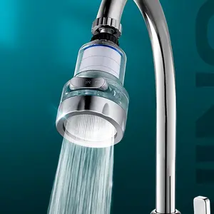 3-in-1 Filtered Faucet Water Purifier with 6 Replacement Filters, 360° Rotating Anti-Splash Tap Aerator with 3 Water Flow Modes, Kitchen Sink Water Filter Sprayer