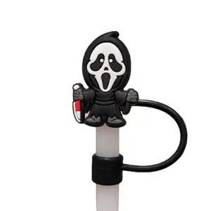 Ghost Face Horror Straw Topper Ghost Face Horror Straw Topper