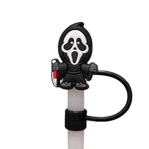 Ghost Face Horror Straw Topper