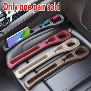 Car Seat-Gap Filler Organizer, Car Console Organizer, 2 Counts Car Seat-Gap Plug Strip, Grooves Seat-Gap Storage, Auto Interior Accessories, Car Storage Organizers
